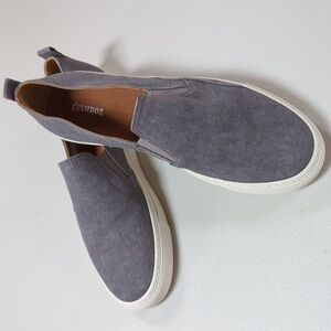 Soludos, grey slip on sneakers. 11.5